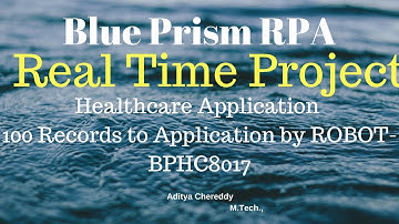 BluePrism RPA-Real Time Project-100 Records to Robot -BPHC8017-Aditya RPA Academy BTM Layout