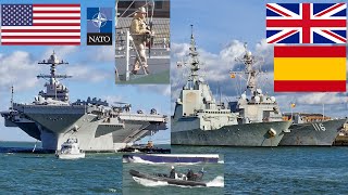 Uncle Sam and Nato warships visit UK | USS Gerald R Ford 🇺🇸🇬🇧🇪🇸