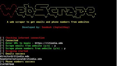 OSINT Tool Install & Run Web Scraper in Kali Linux | Extract Emails & Phone Numbers