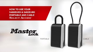 Operating the Master Lock 5480/5482 Lock Boxes (English)