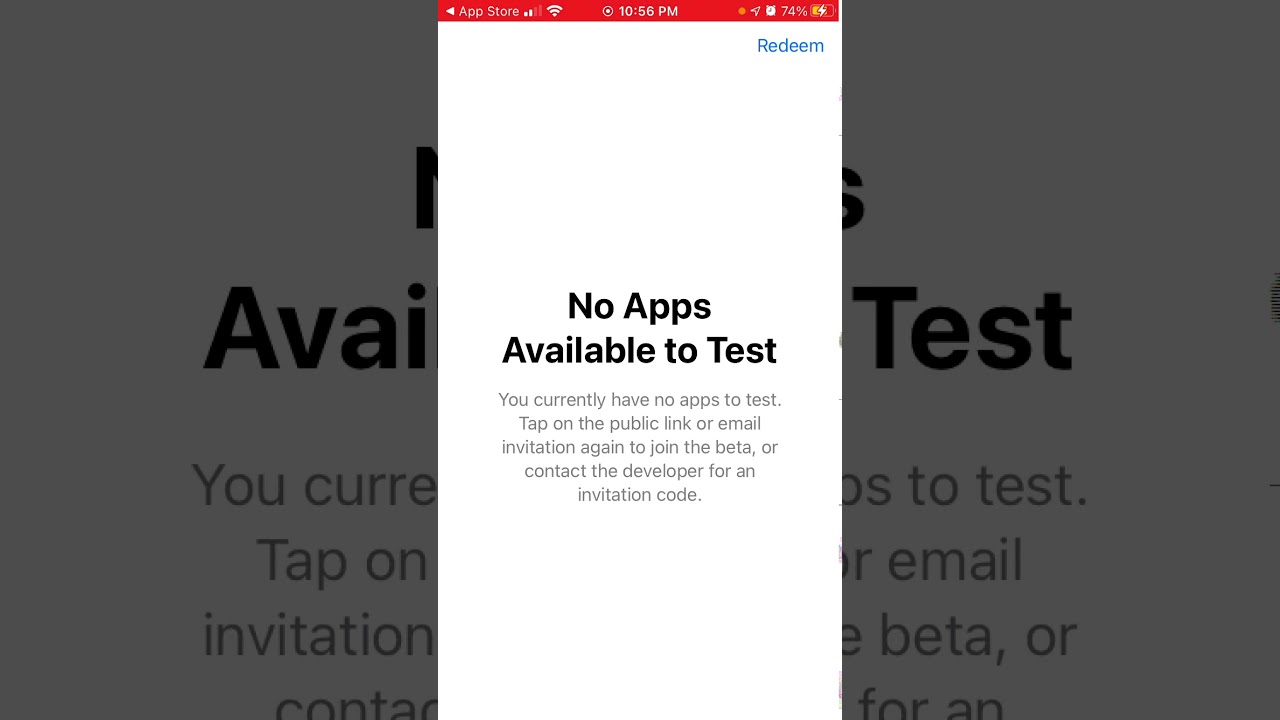 How to redeem a code in Apple Testflight app?