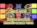 Ranking Transformers Studio Series Toys BEST To Worst Tier List