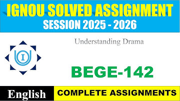 IGNOU BEGE 142 Solved Assignment 2025-2026 | English Medium | Download PDF | IGNOU Students Portal