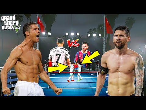 BÜYÜK KAPIŞMA! RONALDO VE MESSİ KAFES DÖVÜŞÜ YAPIYOR! - GTA 5