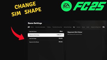 EA FC 25 How to Change User & Opponent Sim Shape in Manager Career Mode