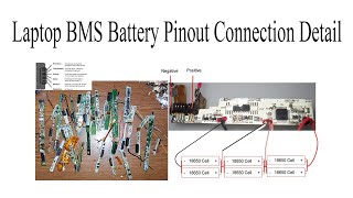 Laptop BMS Battery Pinout Connection Detail