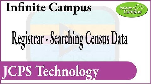 Infinite Campus Searching Census and Person Records