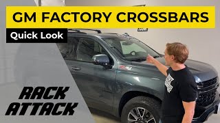 GM Factory Crossbars for 2021+ Chevrolet Tahoe, Suburban, GMC Yukon and Cadillac Escalade