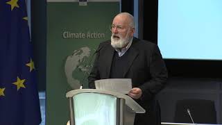 European Climate Law: Frans Timmermans mentions that he promised to do a lot in the first 100 days!