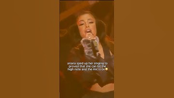 Ariana Grande did this to EXPOSED that her mic is ON #shorts #wicked #arianagrande