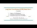 Long Short-Term Memory (LSTM) Part-1