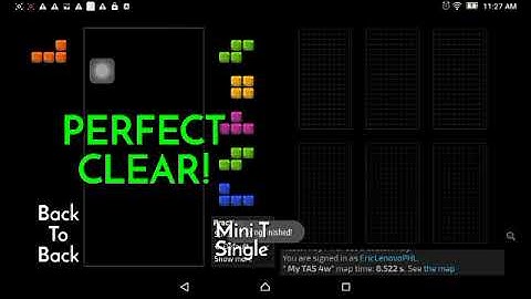[Jstris] My Map TAS: Center Four Wide and Perfect Clear ★ Made By EricLenovo Powered By HiroMacro