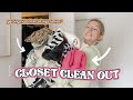 MASSIVE CLOSET CLEAN OUT + CLOSET TOUR… i got rid of half of my clothes