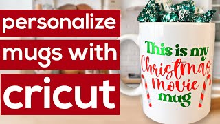 How to Personalize Coffee Mugs with Cricut | Craftmas Day 7