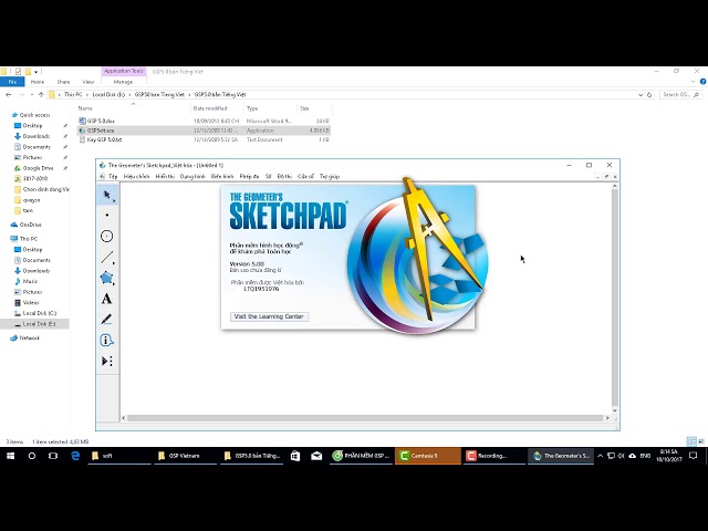 Phần mềm hỗ trợ giảng dạy hình học GeoGebra