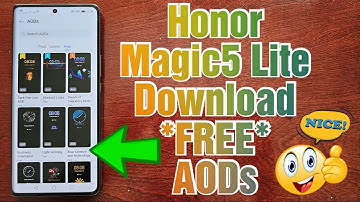Honor Magic 5 Lite How to Download *FREE* (AODs) For The Always On Display Mode