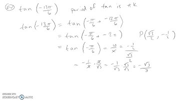 Sec 6.3 Properties of the Trig Functions, Part 1