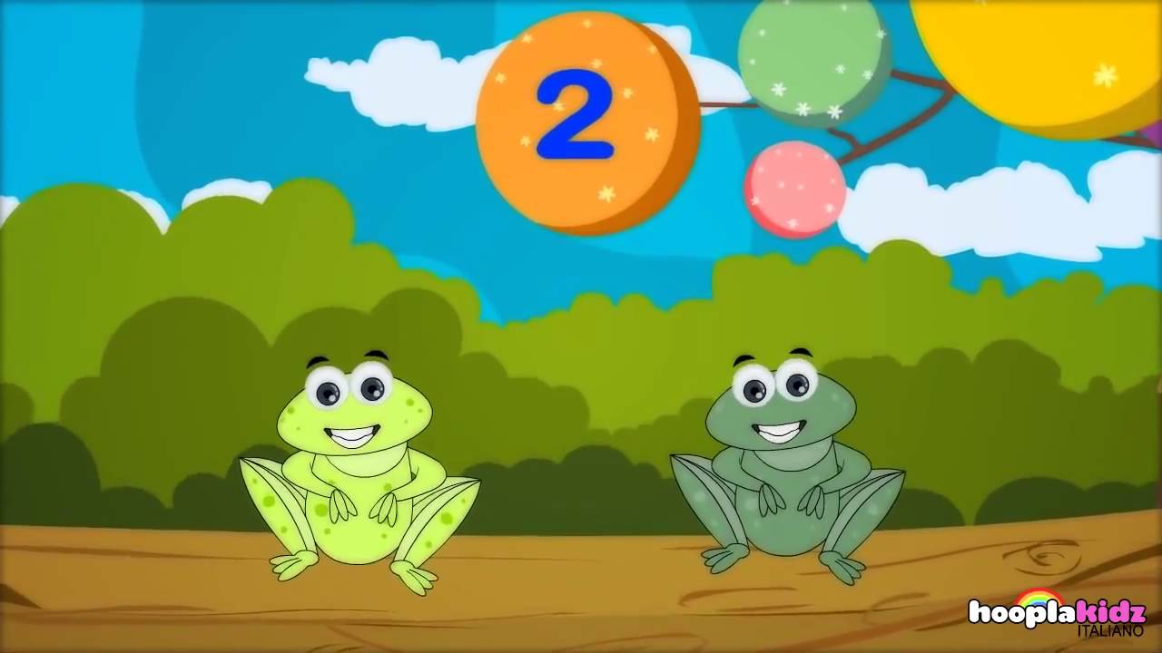 ⁣Filastrocche | Five Little Speckled Frogs | Bambini Canzoni Italiane by HooplaKidz Italian
