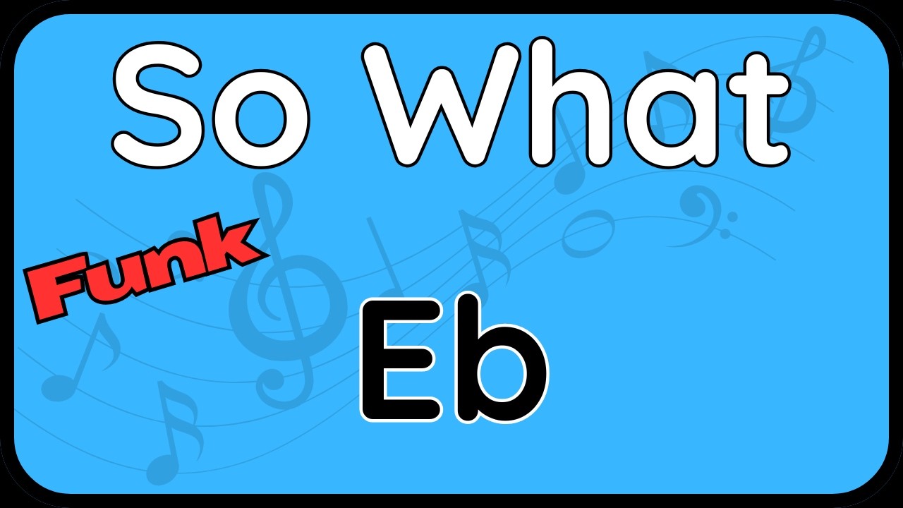 So What - Backing Track (Eb) Jazz Playalong - YouTube