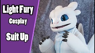 Light Fury Cosplay Suit Up - How To Train Your Dragon Cosplay