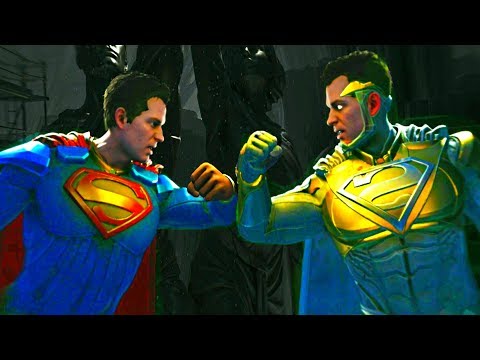 Injustice 2 - Superman vs God Superman - All Mirror Intro Dialogue, Clash Quotes and Supermoves