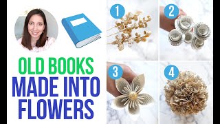 4 Easy Paper Flowers | Flower Making | Dollar Tree DIY | Upcycle | Using Trash to Create Treasure