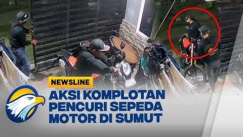 Terekam CCTV, Kawanan Pencuri Rusak Gembok Pintu dan Gasak Motor Warga - [Newsline]