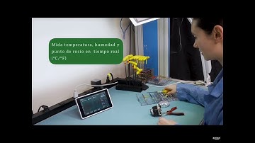 Registrador gráfico de humedad/temperatura con pantalla táctil modelo RH550 marca EXTECH