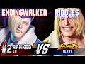 SF6 ▰ ENDINGWALKER (#2 Ranked Ed) vs RIDDLES (Terry) ▰ High Level Gameplay