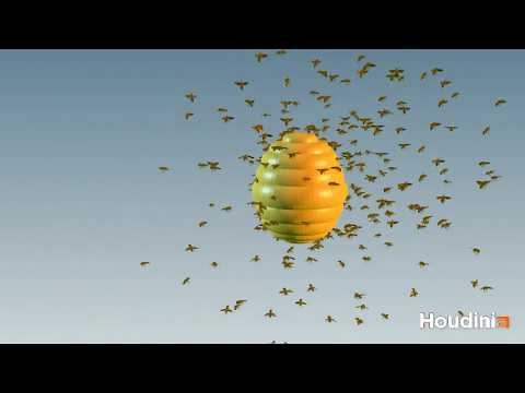 Flocking - Swarming Bees Simulation