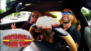 Video thumbnail of "Adam Levine and Sammy Hagar Cruise Around L.A. in Adam's Ferrari | Rock & Roll Road Trip"