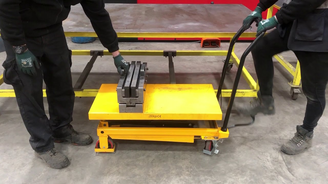RollaV Trolley Dolly for Press Brake Tooling Dies YouTube