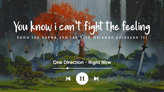 One Direction - Right Now (Lyrics Terjemahan)| You know i can't fight the feeling