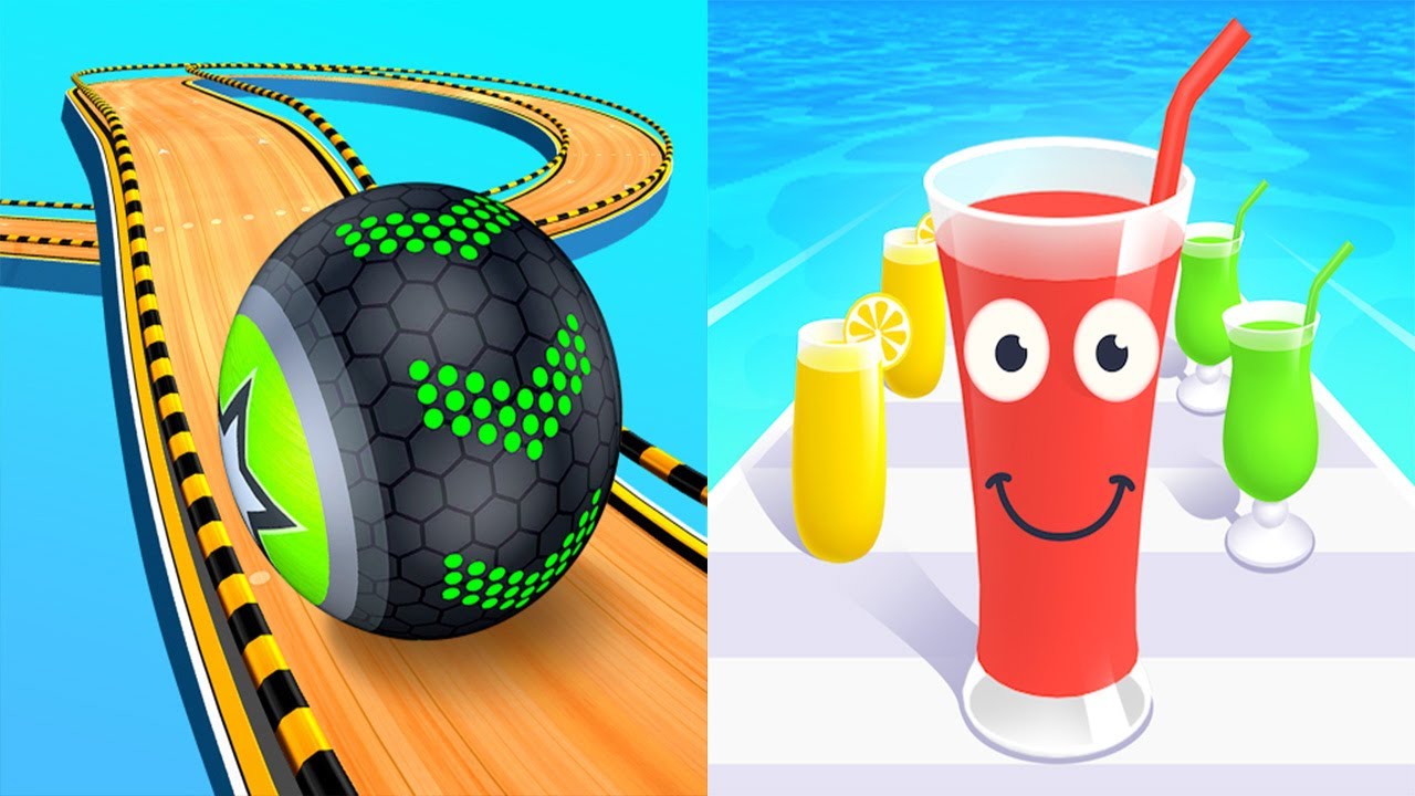 Going Balls VS Juice Run - SpeedRun Android iOS Gameplay #1