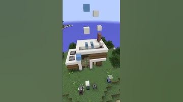 Minecraft Self-Building House! (Redstone at the end!)