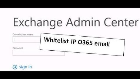 How to white list IP/CIDR and Domain for office 365