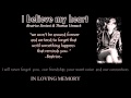 I believe my heart - in loving memory of Beatrice Soriani