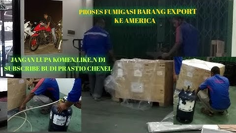 PROSES FUMIGASI BARANG TURBINE EXPORT KE AMERIKA