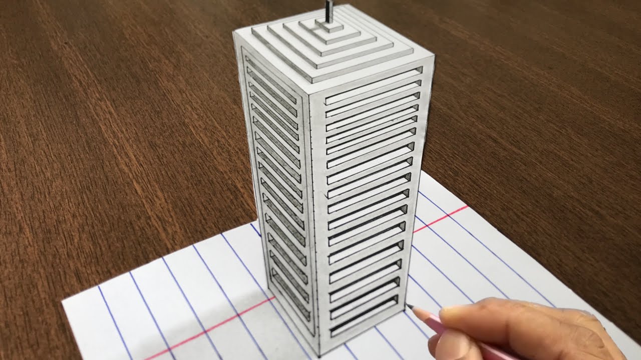 How to Draw a Skyscraper  HelloArtsy