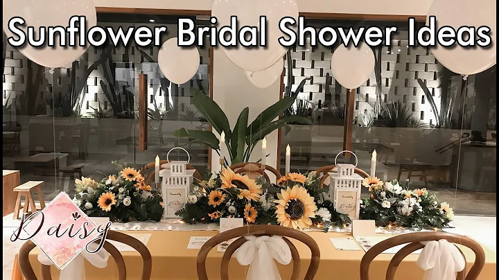 Sunflower Table Decoration Ideas - Bridal Shower - Daisy Party Planner Batam