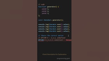 Javascript Quiz: Lets play with yield keyword in JS #programming #javascript #coding #quiz #code