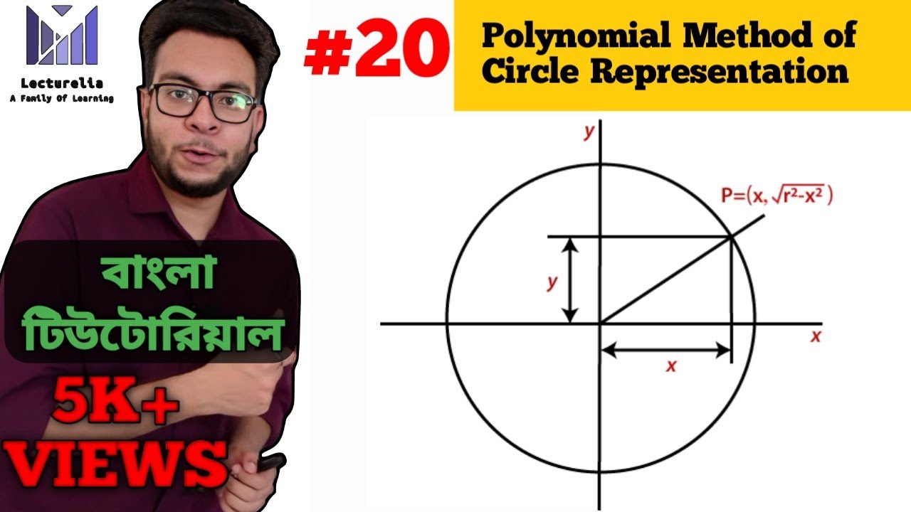 (Part-4.2) Polynomial Method of Circle Representation | কম্পিউটার ...