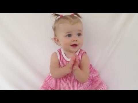baby learns to clap! - YouTube
