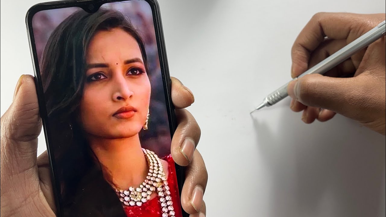 How to draw Reema (KGF Chapter 2) 😍 | Reena Drawing Outline Step by ...