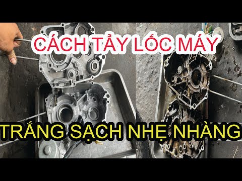 #423# CÁCH TẨY LỐC MÁY TRẮNG SẠCH NHẸ NHÀNG ! AE LÀM MÁY XE KO NÊN BỎ QUA CLIP NÀY