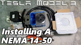 Tesla  NEMA 1450 Outlet Installation