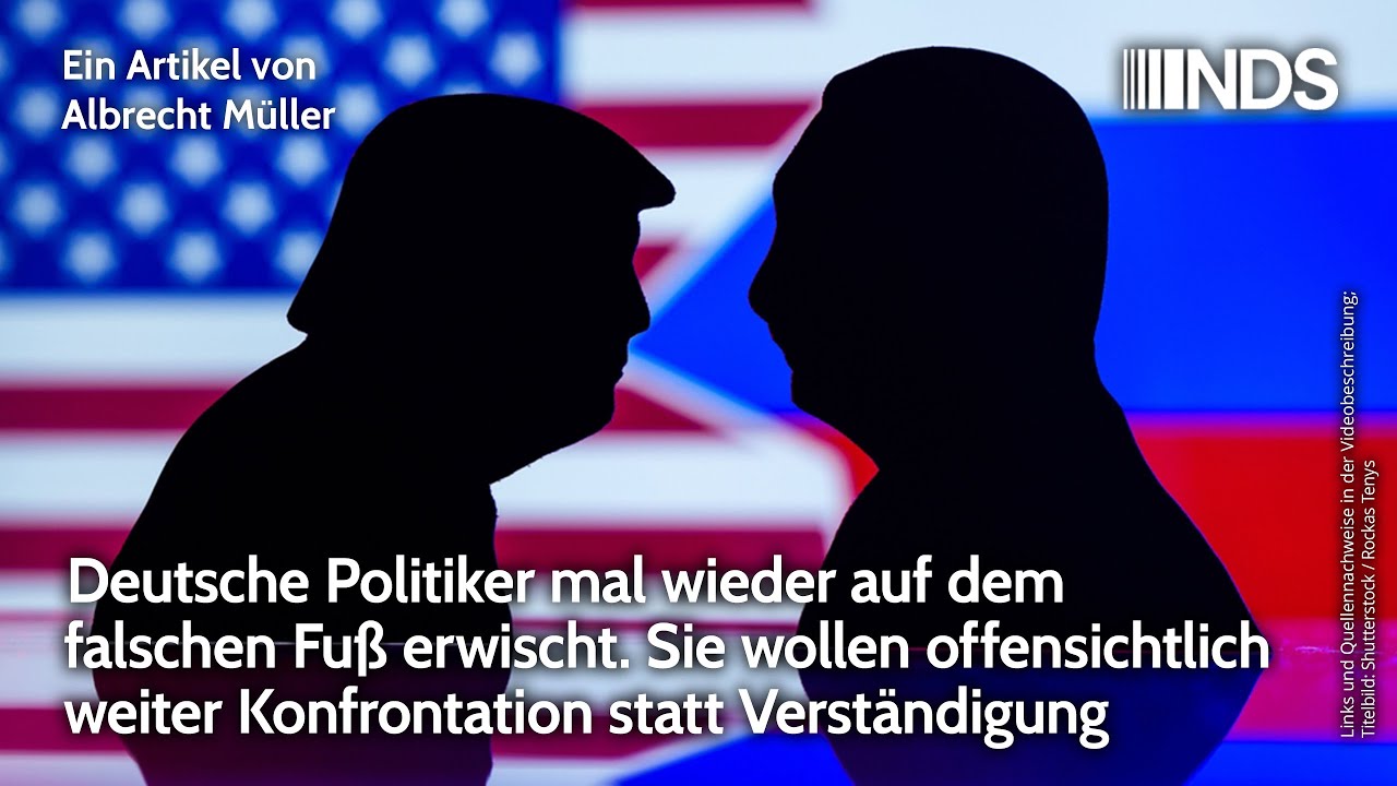 Deutsche Politiker auf dem falschen Fuß erwischt. Sie wollen ...