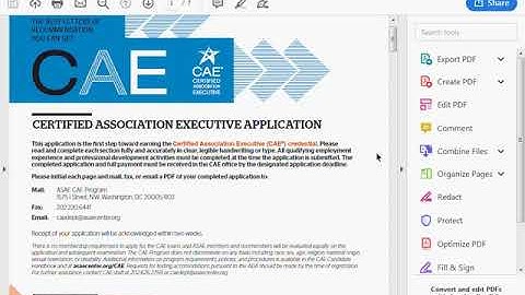 CAE Application Guide
