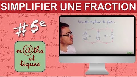 Simplifier une fraction (1) - Cinquième