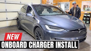 Replacing Onboard Charger In A Tesla Model X! Solving The AC Charging Problem
